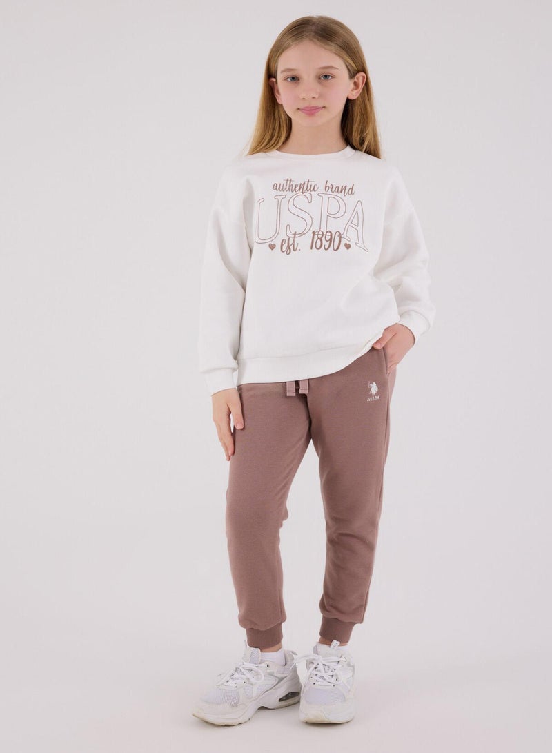 يو اس بولو اسن طقم جمبسوت بنات يو إس بولو أسن. أبيض - Image 2