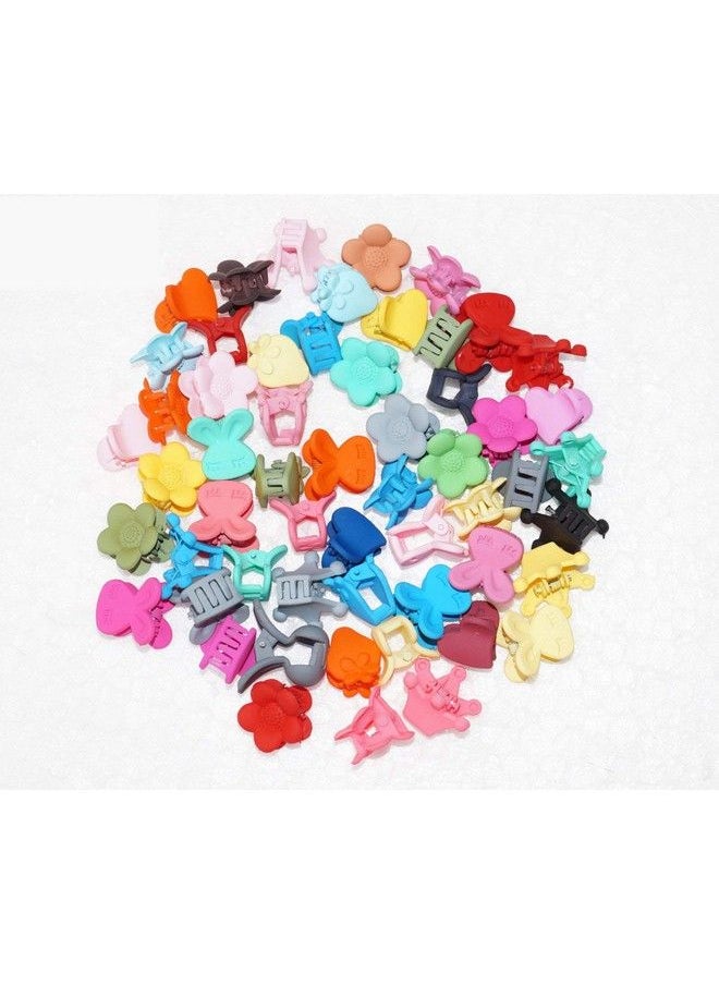 FOK 5 Pairs Small Plastic Multi Color & Fancy Hair Clutchers For Women/Girls (Random Design)  - Image 1