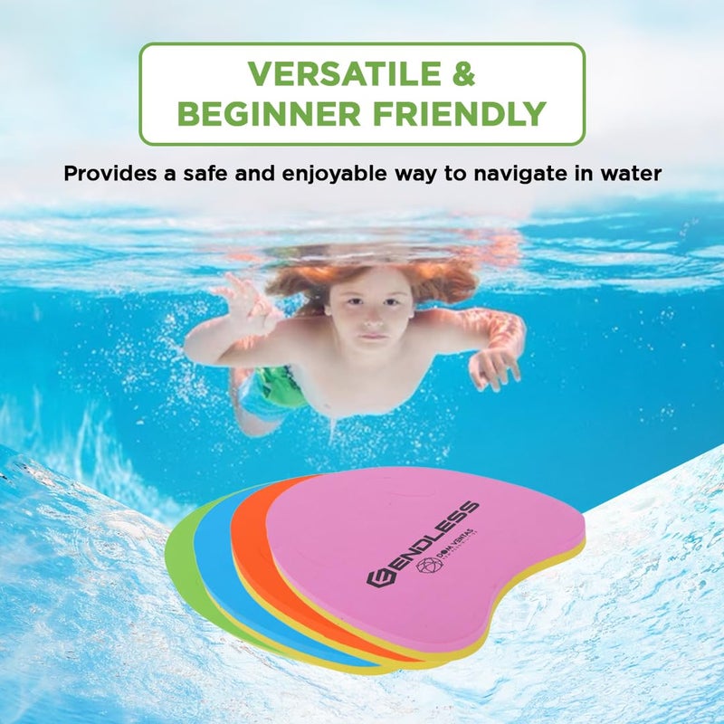 Endless EL1013 Swimming Kickboard With Comfortable Design | Green | Material : EVA |  For Beginners Swimming Training Floaters | For Kids and Adults Floating Pads - Image 5