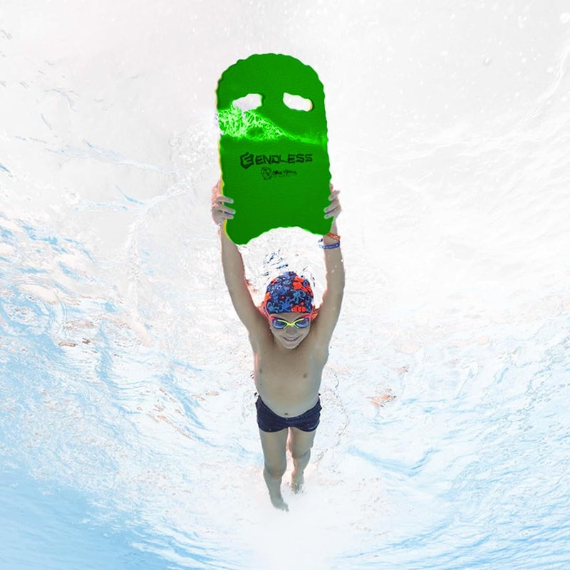 Endless EL1013 Swimming Kickboard With Comfortable Design | Green | Material : EVA |  For Beginners Swimming Training Floaters | For Kids and Adults Floating Pads - Image 2