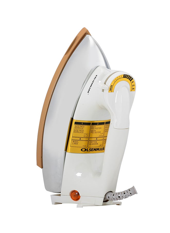 Olsenmark Automatic Dry Iron 50W 50 W Omdi1590 White/Silver - Image 2