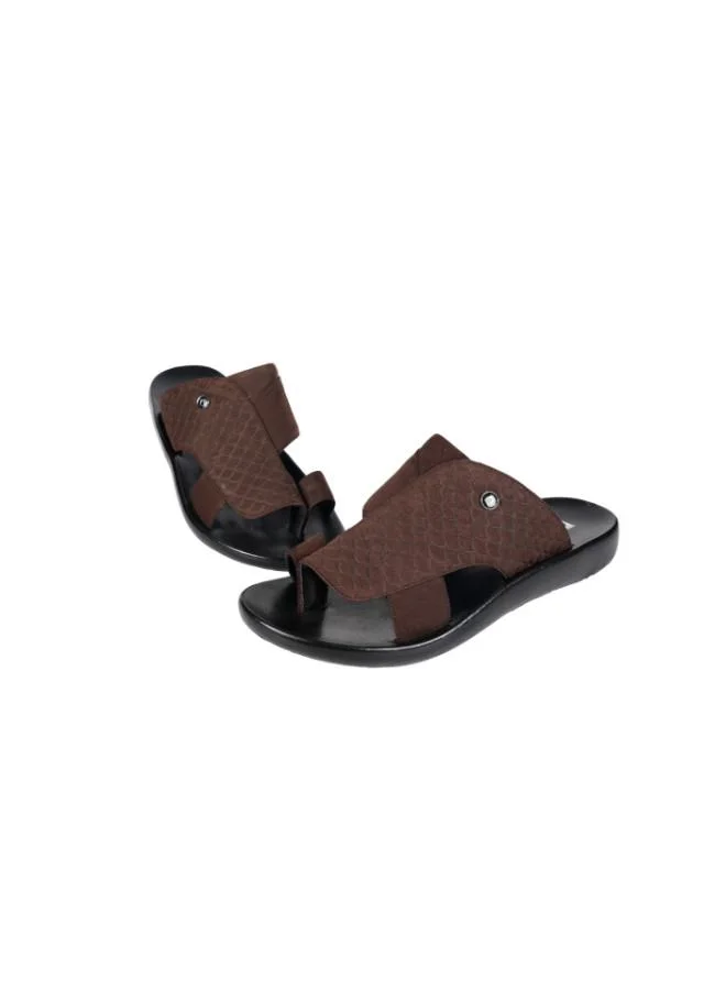 barjeel uno 008-3567 Barjeel Mens FInger grip Sandals 63051 Brown