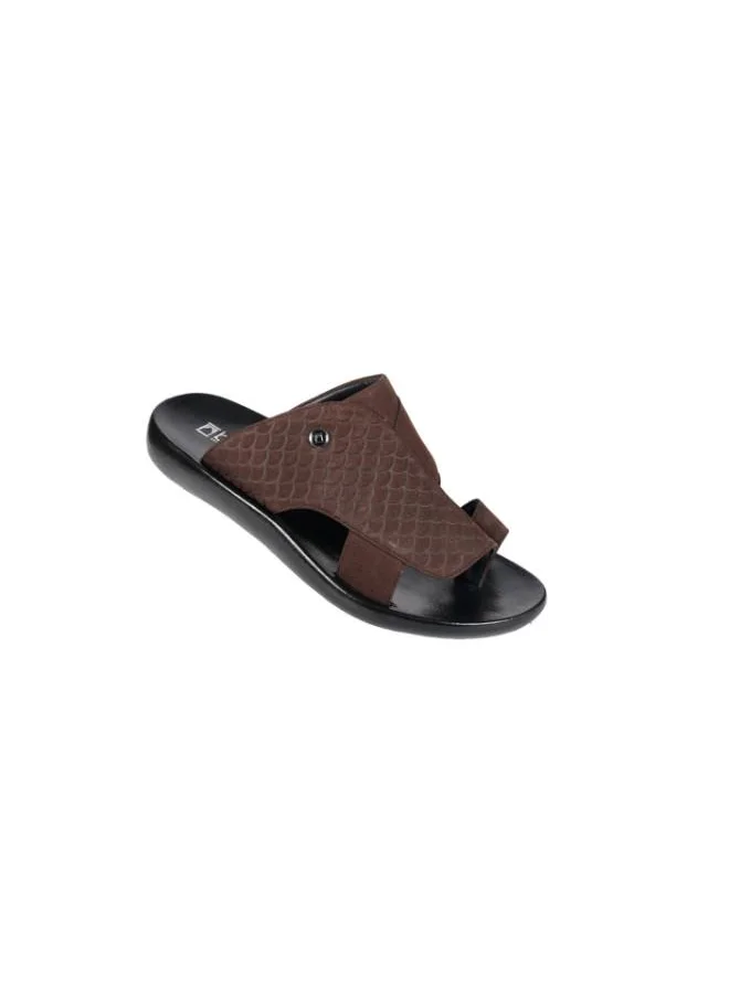 barjeel uno 008-3567 Barjeel Mens FInger grip Sandals 63051 Brown