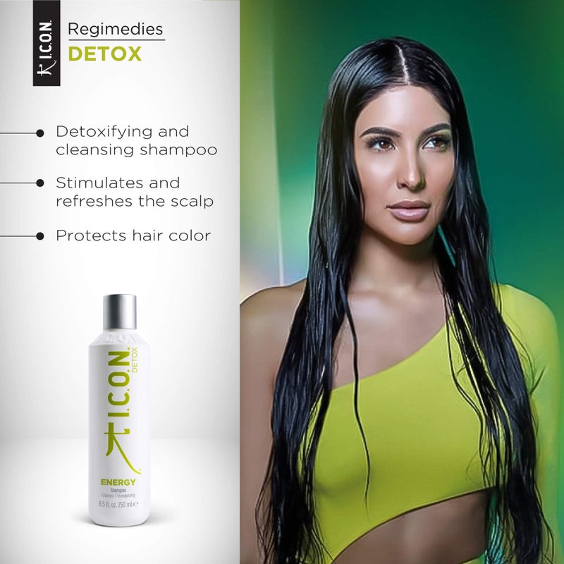 ICON Energy Detoxifying Shampoo 8.5 oz - Image 3