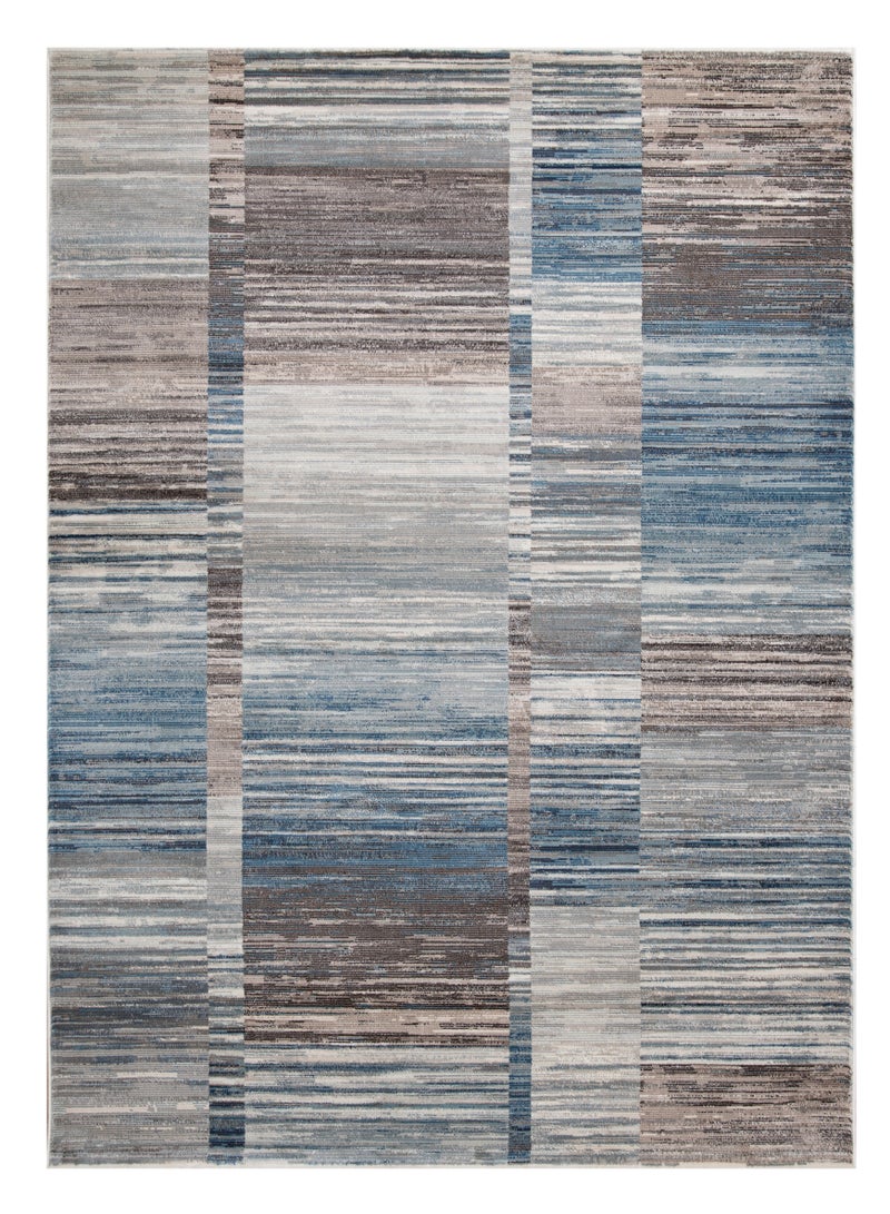 لوفت كندرا، سجادة خارجية، سجادة أريكة، سجادة معيشة، مقاس 230×310 سم، قماش، أزرق/بني، صنع في مصر-502/RN8-X - Image 3