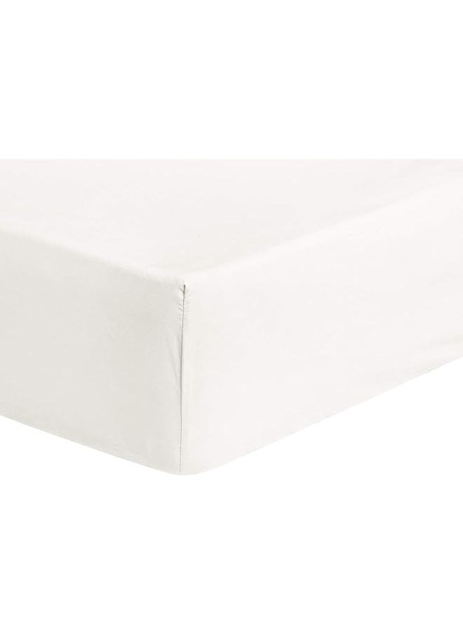 erorex Ultra Soft Fitted Sheet Breathable Easy To Wash King White  - Image 3