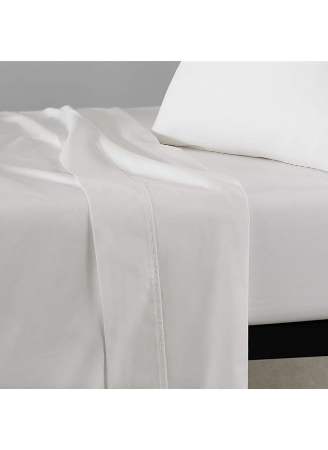 erorex Ultra Soft Fitted Sheet Breathable Easy To Wash King White  - Image 5