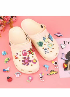KASTWAVE Shoe Decoration Charms for Croc, 60 Pcs   Shoe Charms for Shoes include Dinosaurs Vehicles Flowers Insects Sea Animals Astronauts, Lovely Charms for Party Favors Birthday Gifts  - Image 3