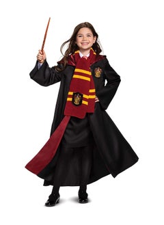 RATSAW Compatible for 6 Piece Harry Potter COS Performing Set Harry Potter Gryffindor Deluxe Robe Childs Costume with Wand Tie Scarf Fans Cosplay Gifts Accessory For 135 To 145 cm XL  - Image 2