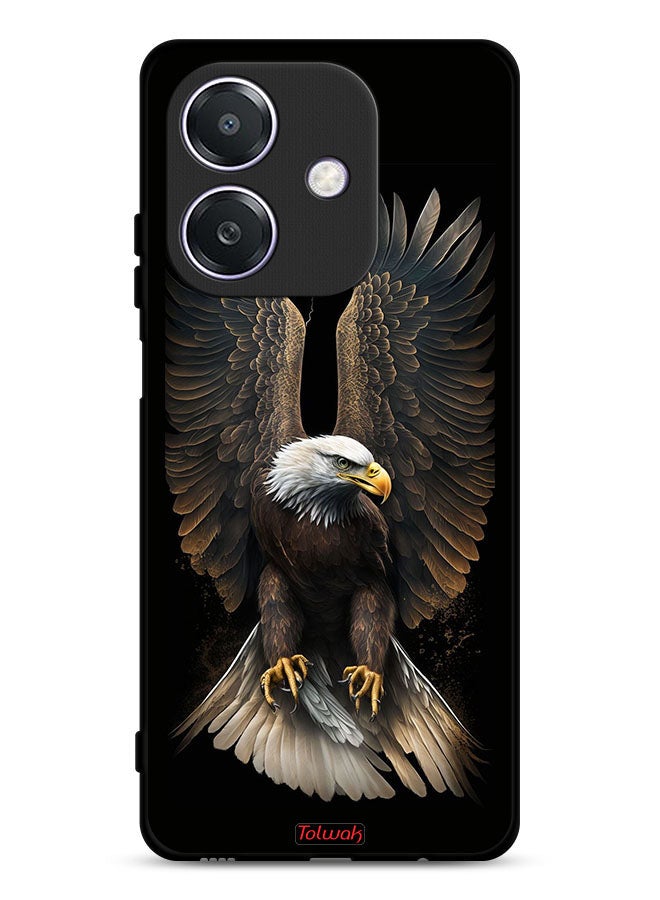 Tolwak Oppo A3 5G Protective Case Cover Eagle Spread Wings - Image 1