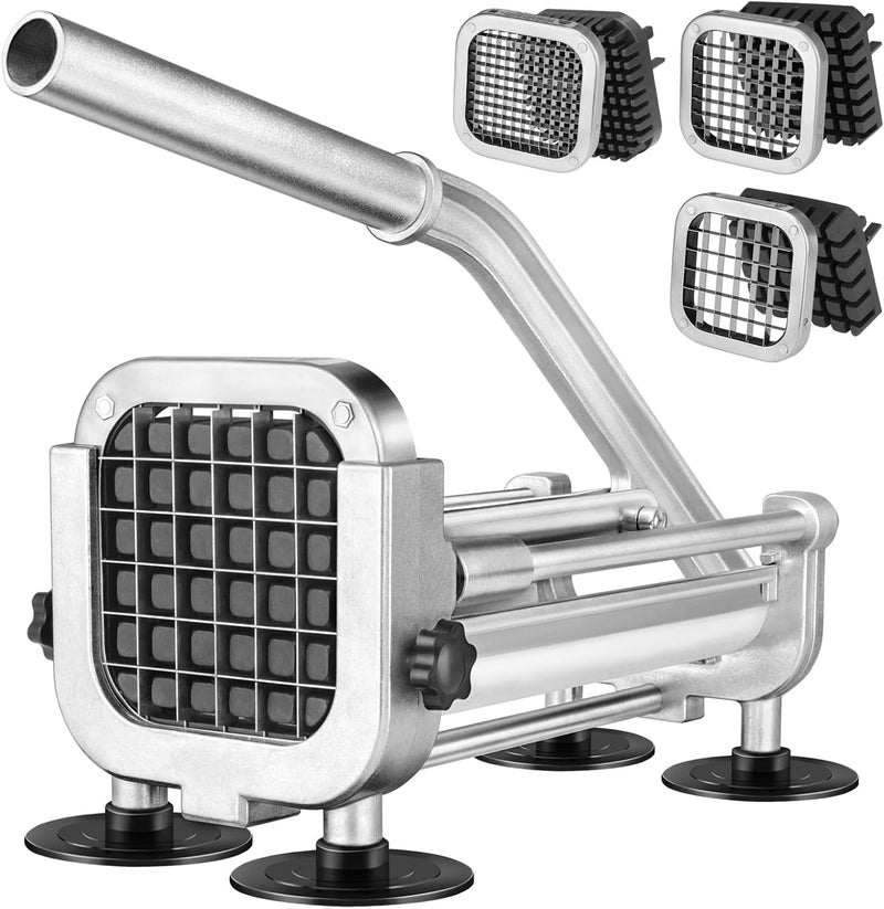Ruooson French Fry Cutter, Professional Potato Cutter Slicer with 3/8 In Stainless Steel Blades, Great for Whole Potatoes Carrots Cucumbers. - Image 1