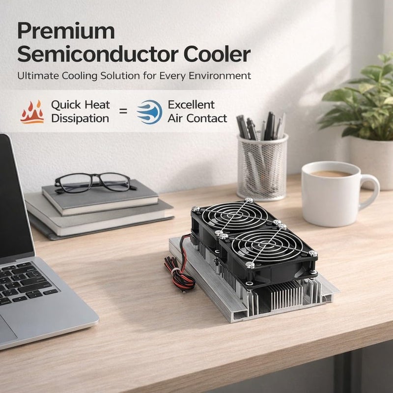120W Semiconductor Thermoelectric Cooler Water Cooling Device, DC12V Power Supply, Compact Size - High Cooling Efficiency, Durable Heat Dissipation, Ideal for Electronics and DIY - Image 2