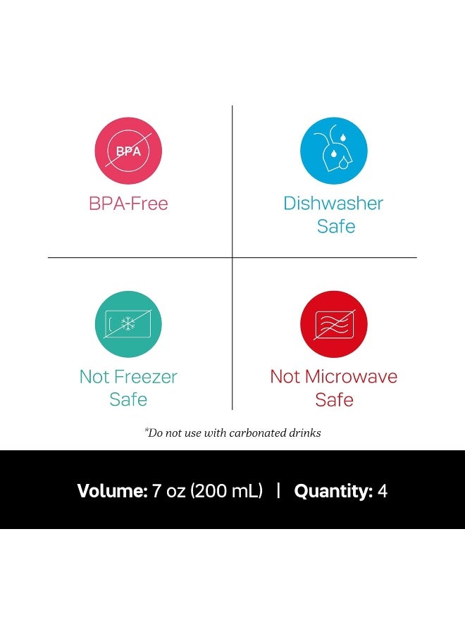 TUPPERWARE Brand Bell Tumblers & Seals - 7 oz (200 mL) - Image 4