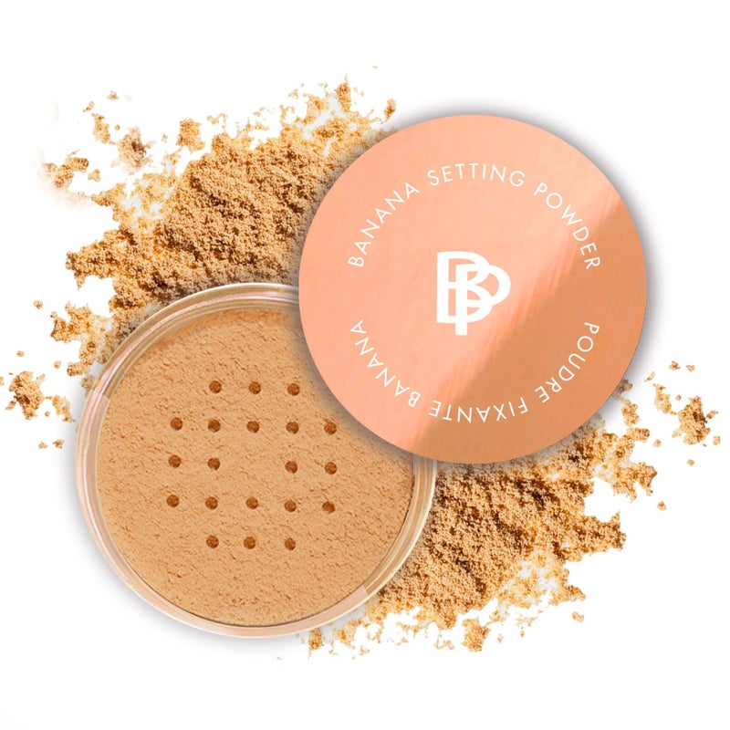 bellapierre Banana Setting Powder  Lightweight ColorCorrecting Powder with All Day Makeup Protection  Eliminates Blotchiness and Dark UnderEye Circles  TalcFree  Matte Tint  Tan  014 Oz