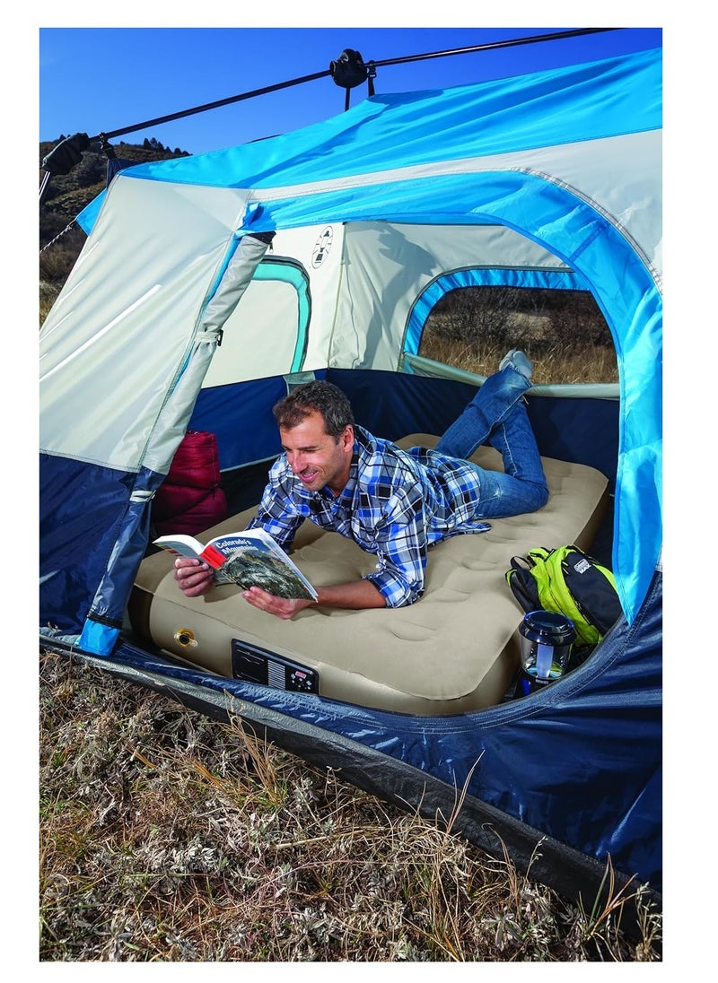 Coleman - Coleman QuickBed Elite Extra-High Airbed with Built-In Pump – Inflatable Mattress for Home & Outdoor Use, Queen Size, Airbed for Camping, Travel & Guest - Image 1