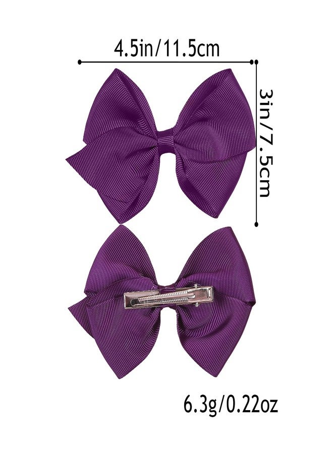 XIMA 30Pcs 4.5" Hair Bows Alligator Clips, Grosgrain Ribbon Bows for Girls, Toddlers, Kids, Women,Hair Accessories - Image 4