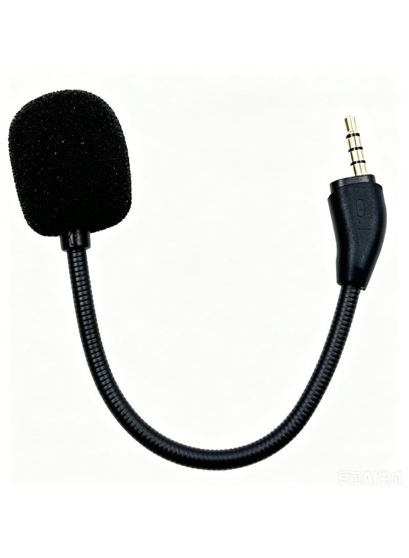 Replacement Mic for HyperX Cloud III, 3.5mm Detachable Gaming Microphone, Noise Cancelling Boom Mic with Foam Cover for HyperX Cloud 3 Headset - Image 3