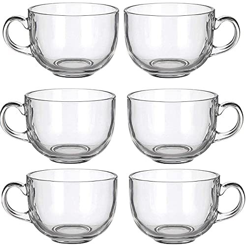 ZROY ENTERPRISE Premium Classic Glass Tea & Coffee Cup Set of 6-150 ML, for Transparent Espresso Cappuccino hot Chocolate, Milk Cup, Green Tea, Herbal Tea, Lemon (Round, 6) - Image 1