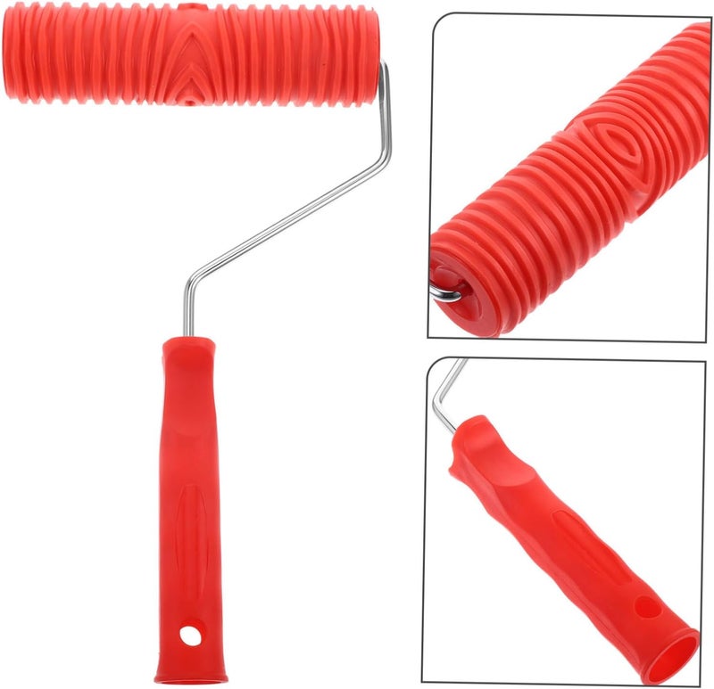 Batch consistent craftsmanship POPETPOP Empaistic Painting Roller with Straight Grain Pattern Diatom Mud Roller for Wall Decoration Plastic Handle Longevity upgraded craftsmanship Gulf climate fit Globally selected raw material Small apartment fit Moisture proof Global flexible sizing options Reliable daily use design Trendy versatile build Field tested quality Systematic nationwide ship Versatile application Any KSA address orderable Trendy natural assorted colors Cross part assemble fit Replaceable parts Easy transit optimized build Growing order stock support Consistent steady quality Simple multi-color universal build Assorted trendy color picks Low wear optimized design All condition resistant crafted quality Gulf popular simple design Precision processed material - Image 2