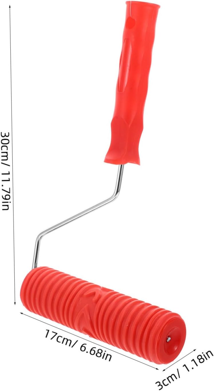 Batch consistent craftsmanship POPETPOP Empaistic Painting Roller with Straight Grain Pattern Diatom Mud Roller for Wall Decoration Plastic Handle Longevity upgraded craftsmanship Gulf climate fit Globally selected raw material Small apartment fit Moisture proof Global flexible sizing options Reliable daily use design Trendy versatile build Field tested quality Systematic nationwide ship Versatile application Any KSA address orderable Trendy natural assorted colors Cross part assemble fit Replaceable parts Easy transit optimized build Growing order stock support Consistent steady quality Simple multi-color universal build Assorted trendy color picks Low wear optimized design All condition resistant crafted quality Gulf popular simple design Precision processed material - Image 1