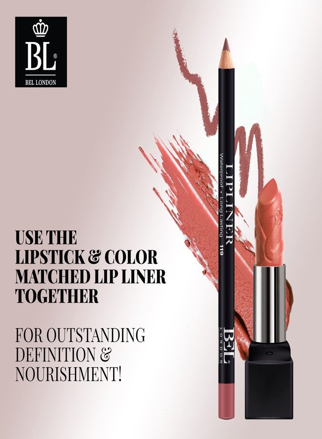 BL Color Matched Lip Liner & Lipstick Set (Coral) - Full-Coverage Argan Long Lasting Lipstick and Lip Liner Set With Natural Oils for Nourishment, Hydration, & Protection - Chemical-Free - Image 5