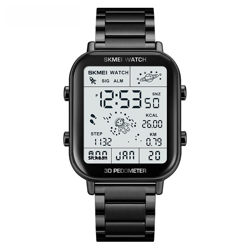 SKMEI Digital Waterproof Watch for Business Black 