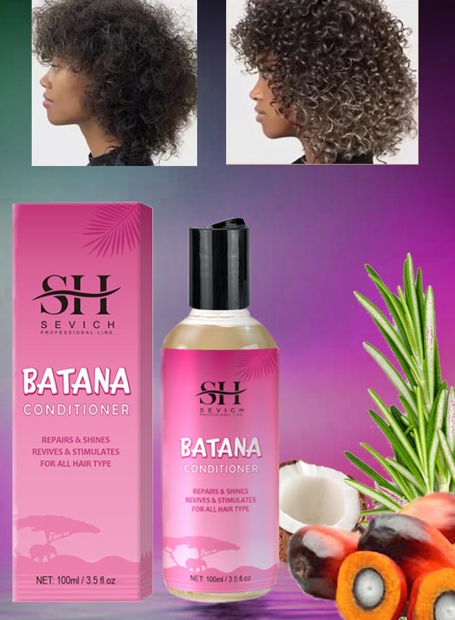 Sevich 100ml Batana Oil Conditioner Natural 100% Raw Batana Oil Hair Care Conditioner Shines Revives Protects from Dryness Moisturizes Restores Hair and Repair Damaged Hair Conditioner - Image 1