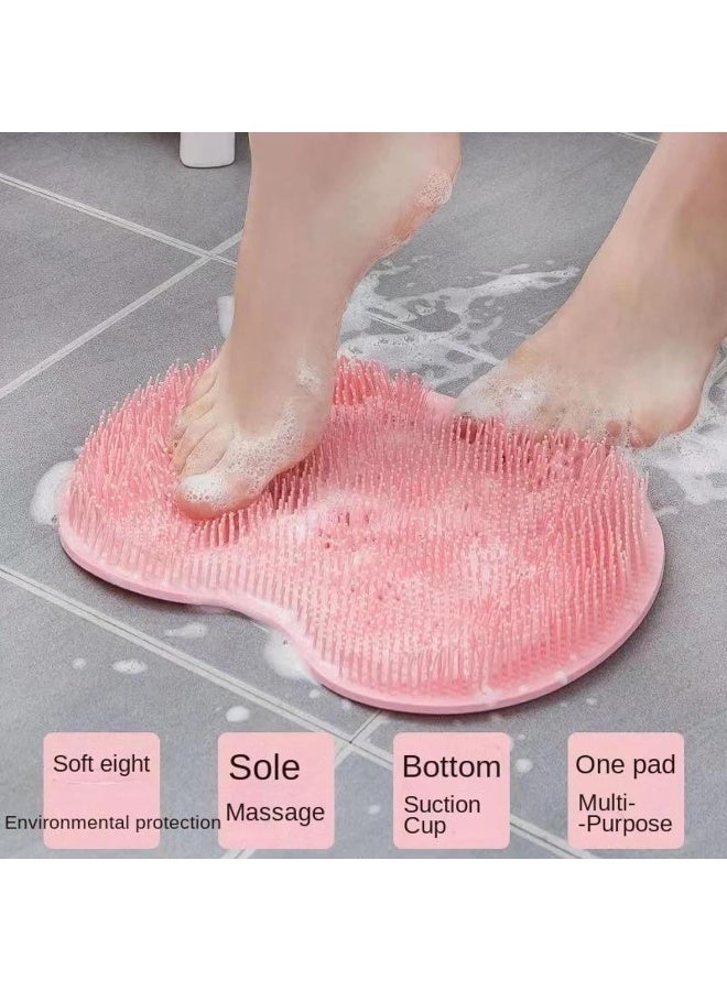CARTYRA Shower Foot & Back Massage Mat - Silicone Body Scrubber, Wall Mounted, Hands-free, Targeted Massage, Pain & Stress Relief - Image 4