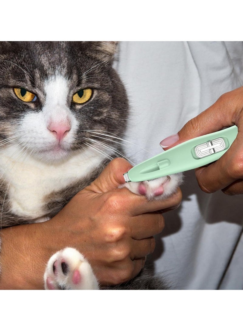 عام مقص قدم الكلب مع إضاءة LED، مقص كهربائي صامت لقص شعر أقدام الكلب، مجموعة تصفيف شعر الحيوانات الأليفة التي تتضمن مقص قدم الكلب ومقص تصفيف الشعر للكلاب. - Image 3