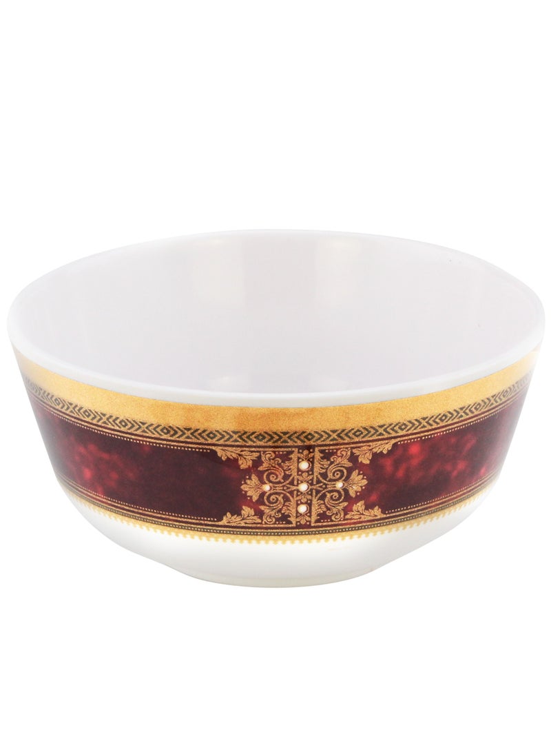 MODA CUCINA وعاء دائري من الميلامين أحمر عرقي 9 سم معتمد من إسمه