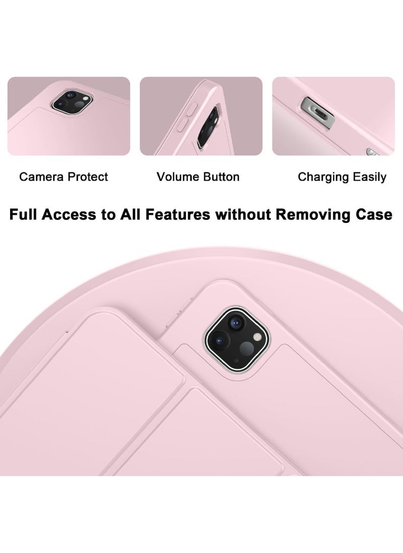 Captaintech 2024 iPad Pro 11" M4 Case – Smart Cover with Pencil Pro/USB-C Holder, Auto Wake/Sleep & Touch ID Support - Image 3