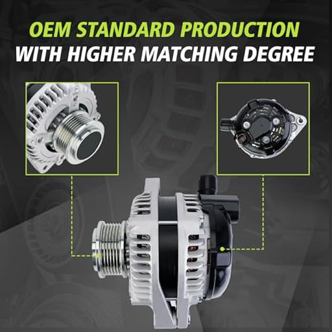 Kinwrdsn Alternator Replacement for 2012-2015 Pilot2011-2013 Odyssey2012-2014 for Ridgeline V6 3.5L104210-1240, 9764219-124290-5582 - Image 4