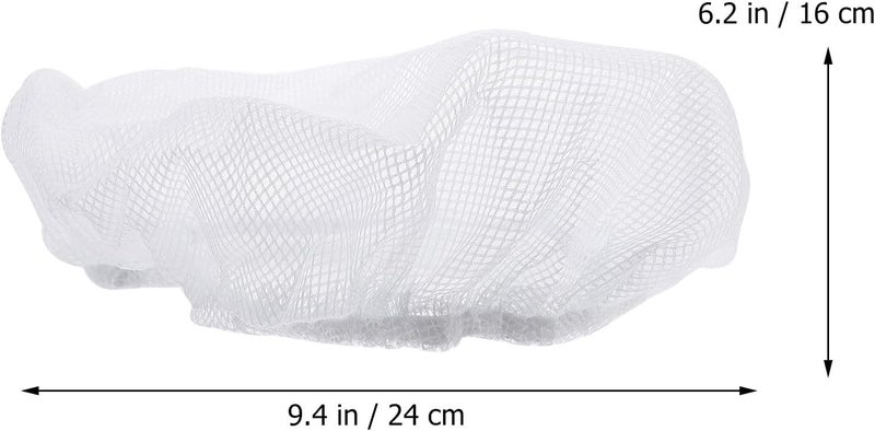 VOSAREA 10pcs Anti-Static Breathable Chef Hats Adjustable Food Service Hair Caps Unisex Kitchen Cooking Work Beanie White - Image 2