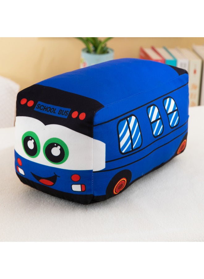 Cartoon Van Plush Toy Boys And Girls Birthday Gift Doll Sleeping Kidsren Doll Locomotive Ornaments-Specifications:25cm-Color:Blue Plush Simulated Van - Image 1