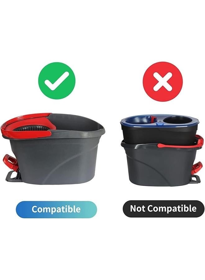 فيليدا رأس ممسحة دوارة سهلة الارتداء من فيليدا، رأس بديل للممسحة متوافق مع فيليدا، عبوات إعادة تعبئة ممسحة دوارة من الألياف الدقيقة، رأس دوار سهل التنظيف لتنظيف الأرضيات (أبيض، 2) - Image 3