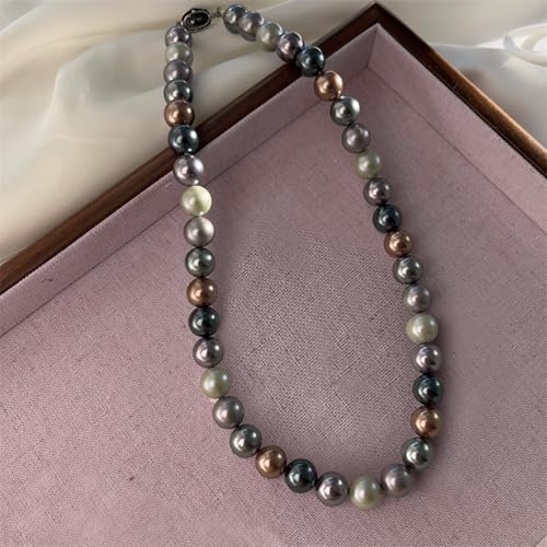 Peora Multicolor Pearl Studded Necklace Contemporary Fashion Jewellery Gift for Women & Girls - Image 3