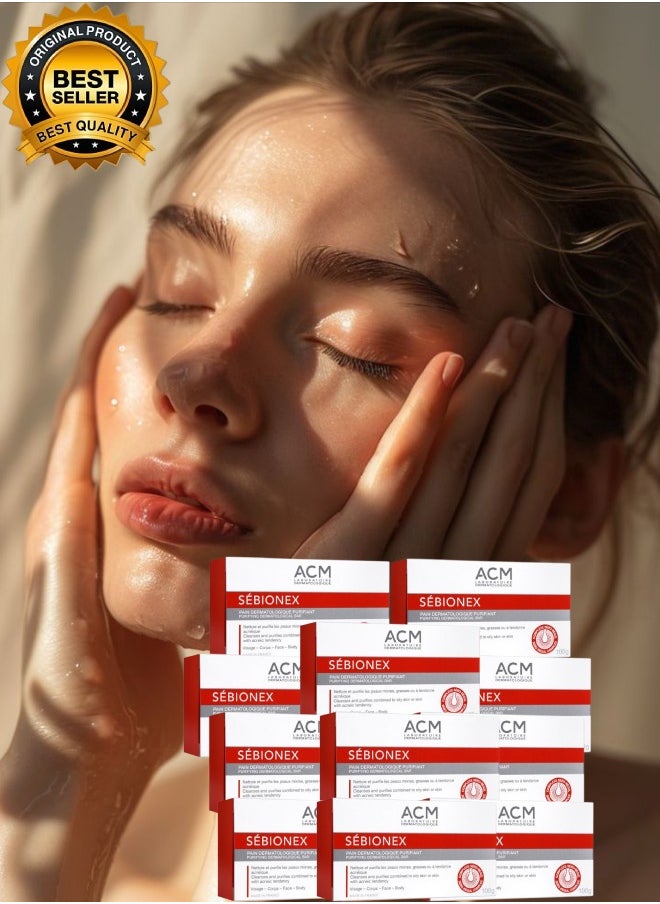 ACM 11 Pieces Sebionex Pain Dermatologique Purifiant Soap  - Image 1
