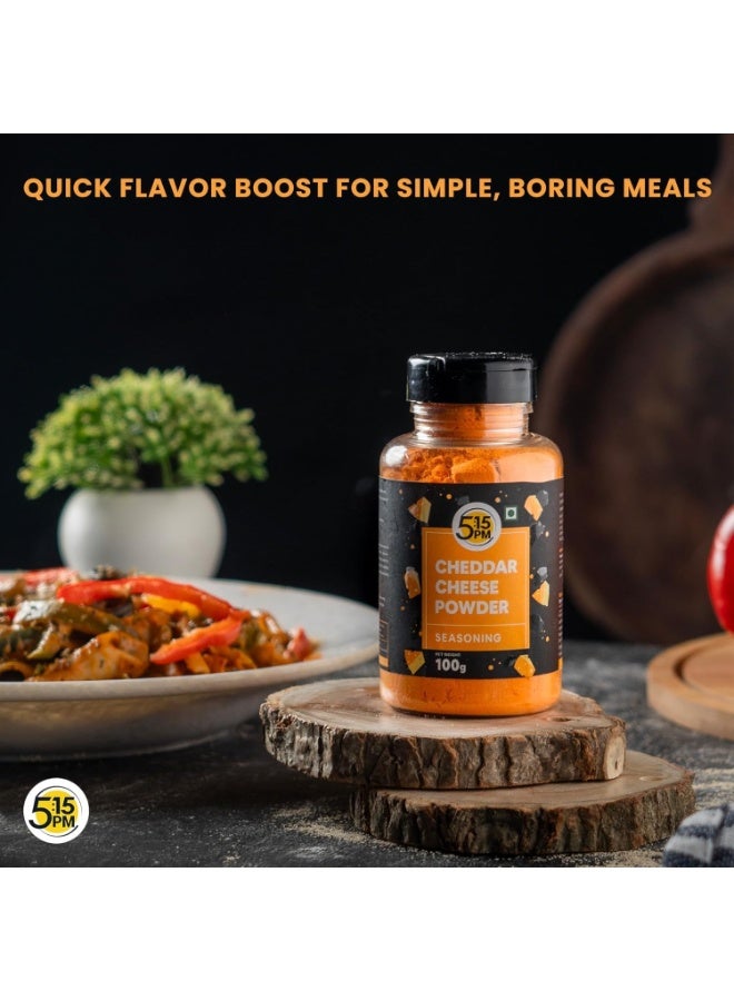 5:15PM Cheddar Cheese Powder for Popcorn, Pasta, Pizza, Nachos & Fries | Popcorn & Cheese Seasoning Powder,1 Count - Image 3