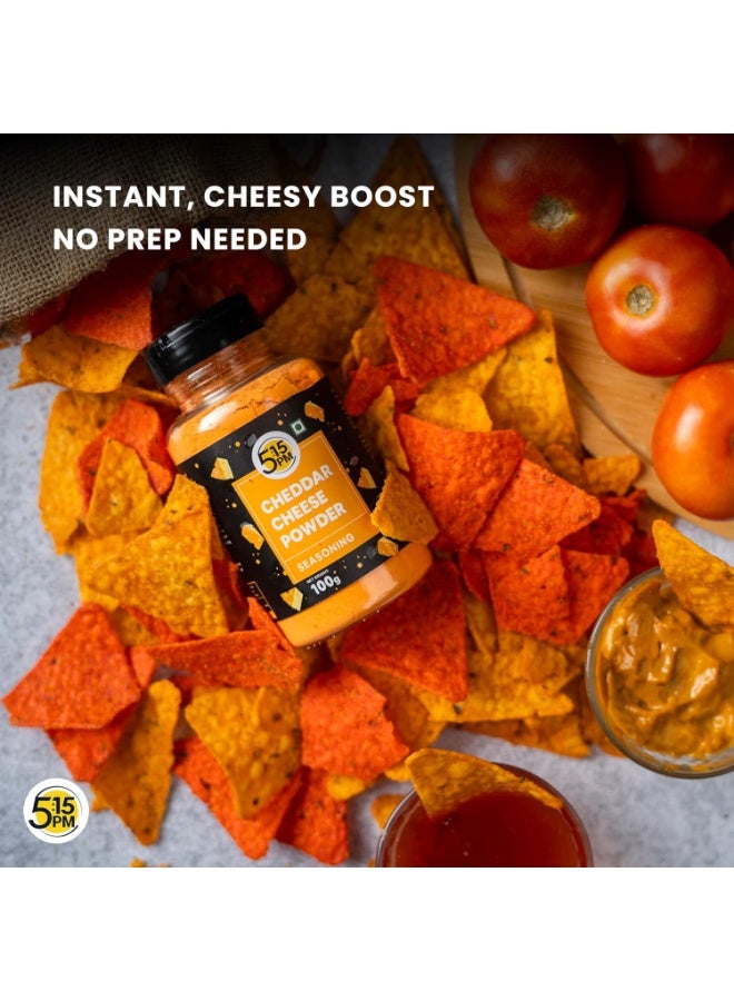 5:15PM Cheddar Cheese Powder for Popcorn, Pasta, Pizza, Nachos & Fries | Popcorn & Cheese Seasoning Powder,1 Count - Image 5