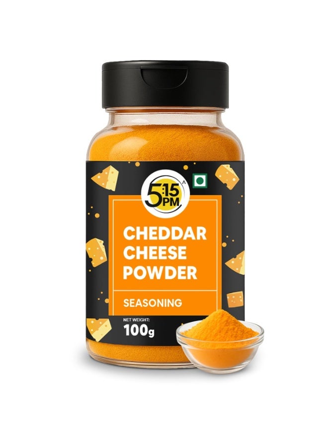 5:15PM Cheddar Cheese Powder for Popcorn, Pasta, Pizza, Nachos & Fries | Popcorn & Cheese Seasoning Powder,1 Count - Image 1