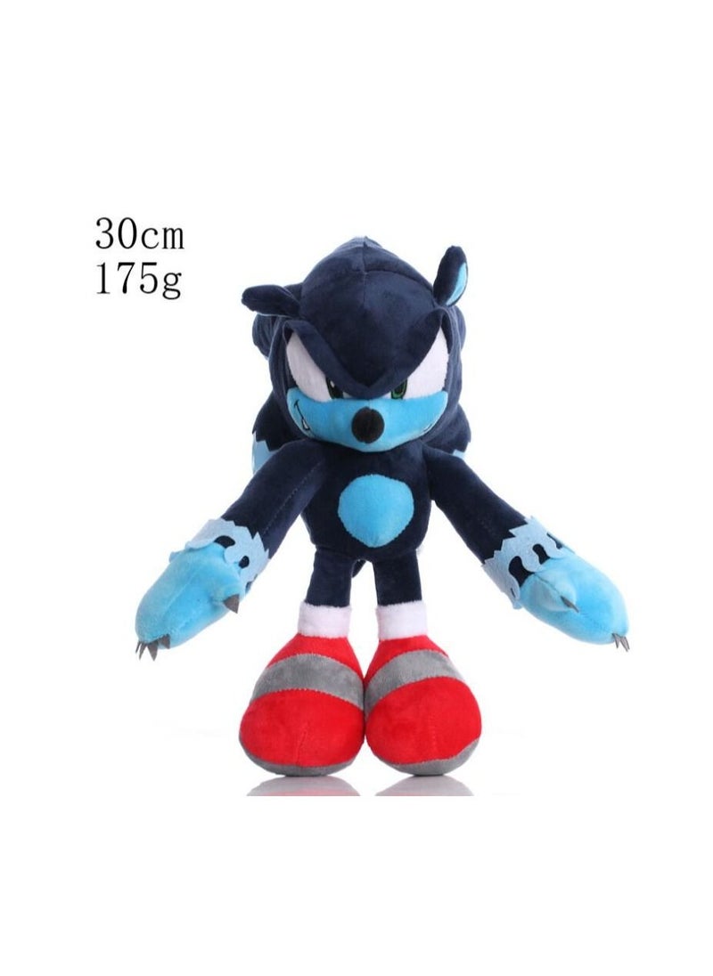 JUNYOUK - Sonic The Hedgehog Werehog Plush Stuffed Toy 12 Inch Sonic Plush Hedgehog Toy Cute Doll Gift for Boys and Girls - Image 1