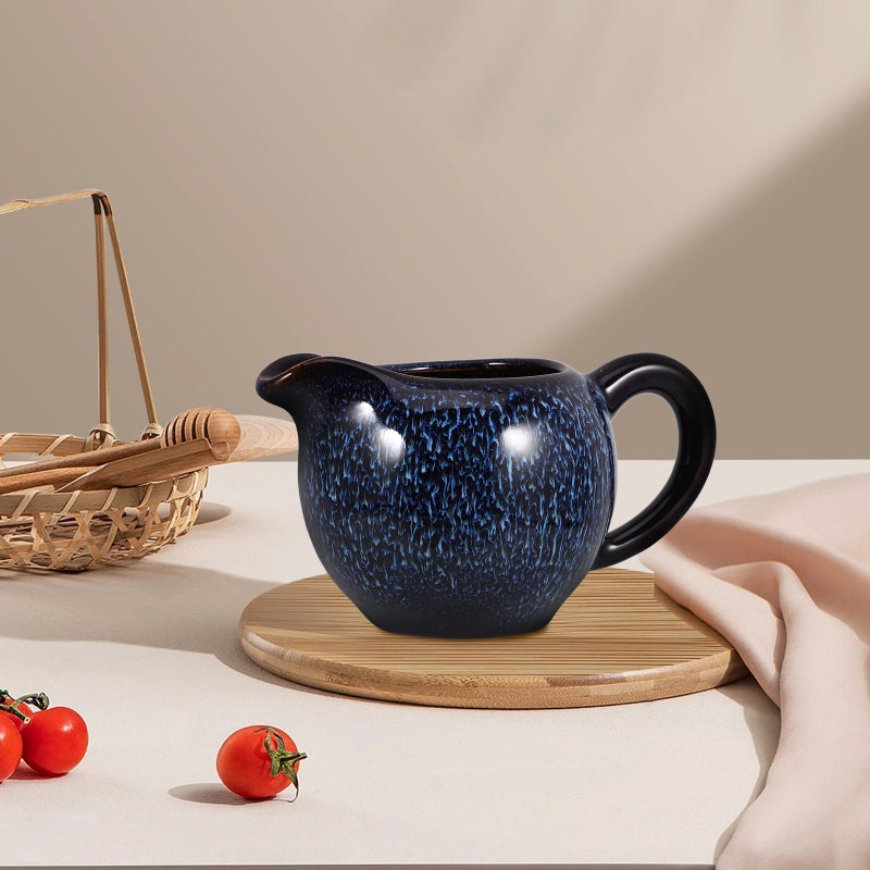 Gravy Boat Gravy Jug Small Sauce Jug Porcelain Sauce Boat Porcelain Creamer Jug for Salad Dressing - Image 3