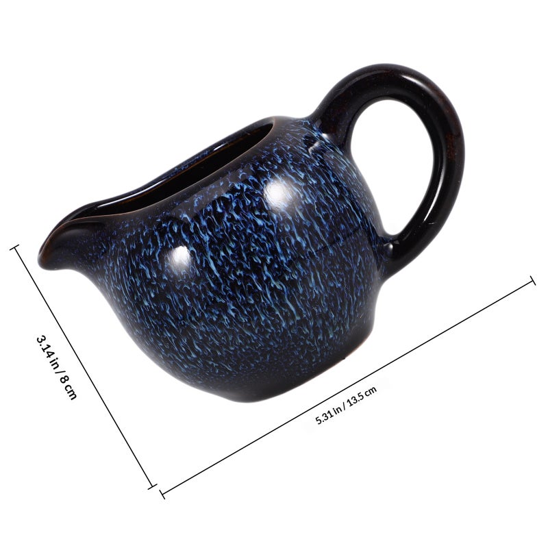 Gravy Boat Gravy Jug Small Sauce Jug Porcelain Sauce Boat Porcelain Creamer Jug for Salad Dressing - Image 2