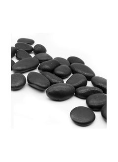 ماركة غير محددة GraceFINE الحصى السوداء الزخرفية صخور النهر الزينة هبطت وأحجار مصقولة للمناظر الطبيعية، ديكور المنزل، الحرف اليدوية، مشروع فني (3.3 رطل)  - Image 3