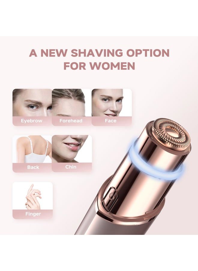 Gurelax Facial Hair Remover, Personal Groomer for Women(2025 Luxury 2 in1), Gentle and Quick, Electric Eyebrow Facial Trimmer for Chin, Lip, Face, Nose - Image 4