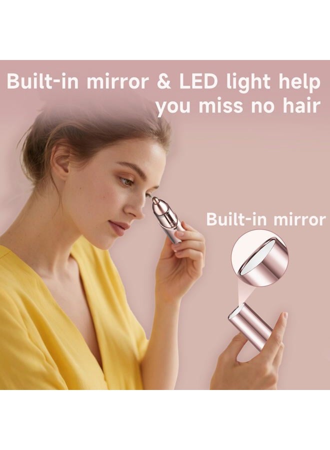 Gurelax Facial Hair Remover, Personal Groomer for Women(2025 Luxury 2 in1), Gentle and Quick, Electric Eyebrow Facial Trimmer for Chin, Lip, Face, Nose - Image 3