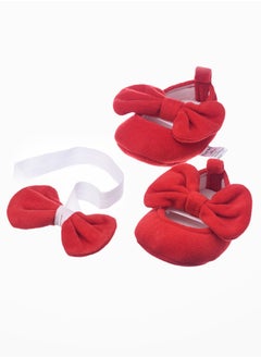 Tiny Hug Soft and Warm Baby Booties for Newborns and Infants with Headband  - Image 1