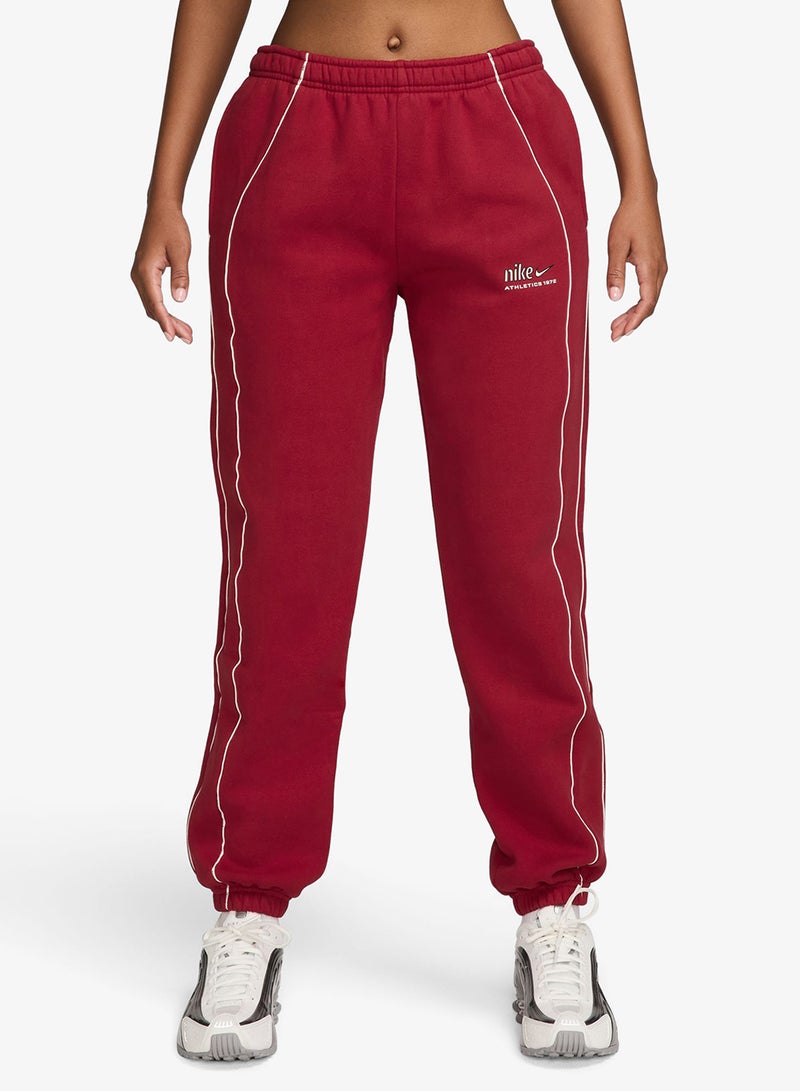 Nike Studio Fleece Mid-Rise Adjustable Cuff Sweatpants - Image 1