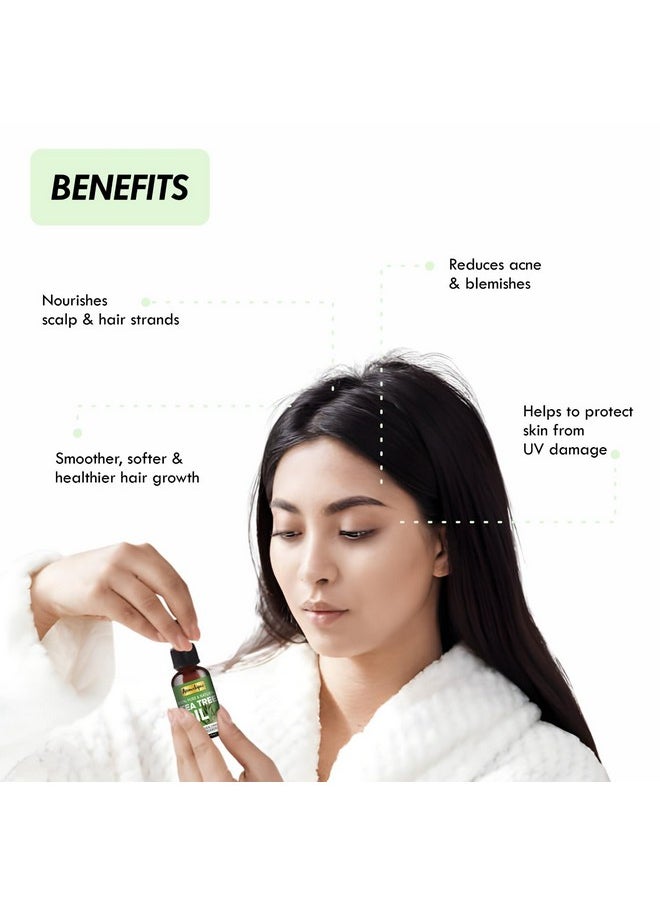 AROMATIQUE - Aromatique Tea Tree Oil for Face - Tea Tree Essential Oil for Skin, Hair Growth, Scalp, Acne - Tea Tree Oil 30 ml - Image 1