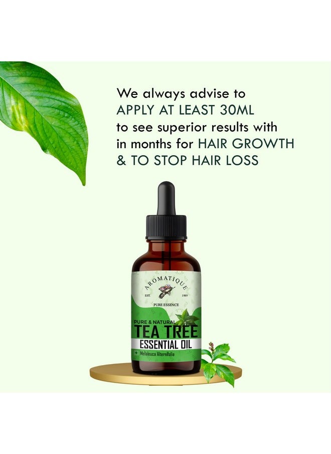 AROMATIQUE - Aromatique Tea Tree Oil for Face - Tea Tree Essential Oil for Skin, Hair Growth, Scalp, Acne - Tea Tree Oil 30 ml - Image 1